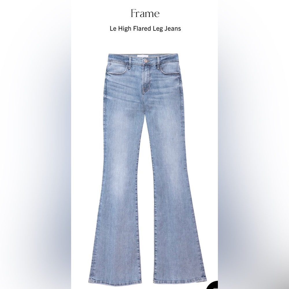 FRAME Le High Flare - high-rise jeans